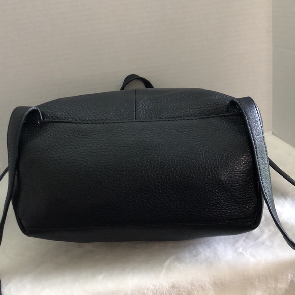 KATE SPADE New York Black Leather Backpack Purse Gold Hardware Logo Classic - Picture 12 of 16